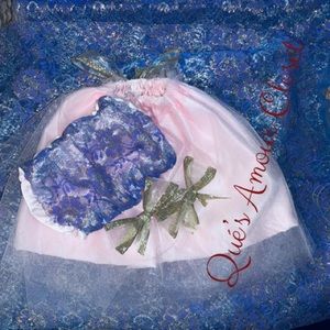 Baby Halter Top and Tutu/Satin Skirt